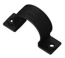 Fränkische Rohrwerke 4892427400 CUPA-23M5B black double lug F-rib corrugated pipe clamp