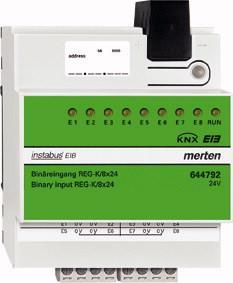 MERTEN 644792 Binary input REG-K/8x24 light grey
