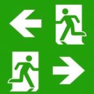 CEAG emergency light two-sided PL/PR 40071350949 pictogram disc