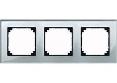 MERTEN 489360 real glass frame 3-way diamond M-PLAN