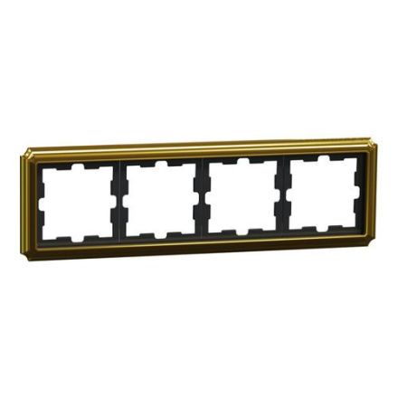 MERTEN MEG4040-4741 D-Antique metal frame 4-way 24k gold frame