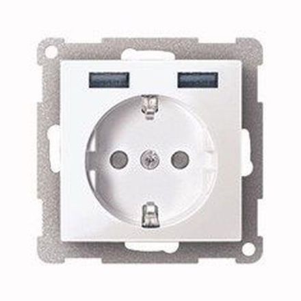 ELSO ELG365340 socket 1f pws USB UP with KS IP20 ZP