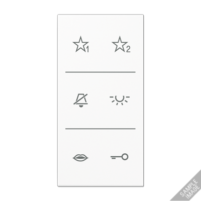 Jung SIA6LSDCLG Design Cover Audio, F50, LS series, light grey