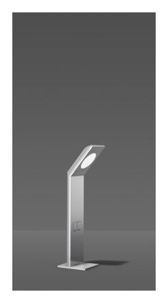 RZB 611862.004.1 Slopia TOP LED 22W 4000K with 2x socket LED bollard light