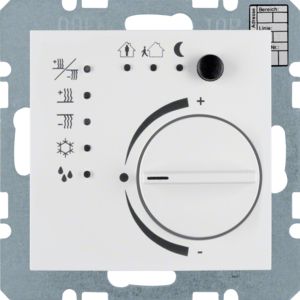 BERKER 75441189 KNX temperature controller S.1/B.3/B.7 | with button interface | polar white matt