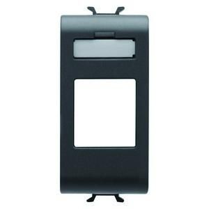 Gewiss GW12431 1M for RJ45 modules black empty box