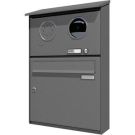 Ritto RGE1307120 Letterbox surface-mounted vertical video, chrome ring, stainless steel