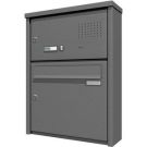 Ritto RGE1342120 Letterbox surface-mounted vertical Audio, Pur, stainless steel
