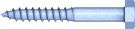 Reisser 000571S021-100045N-1 DIN 571 wood screws, hexagon head, 10.0 X 45, steel, galvanized, blue pass., packed in 75