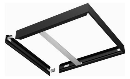LEDVANCE Osram 4058075834354 PL 625 SURFACE MOUNT KIT H75 BK surface frame