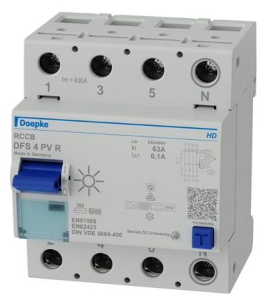 Doepke 09145806HD 4-pol.63 A 0.1 A Type B+ for PVA N re HD residual current circuit breaker