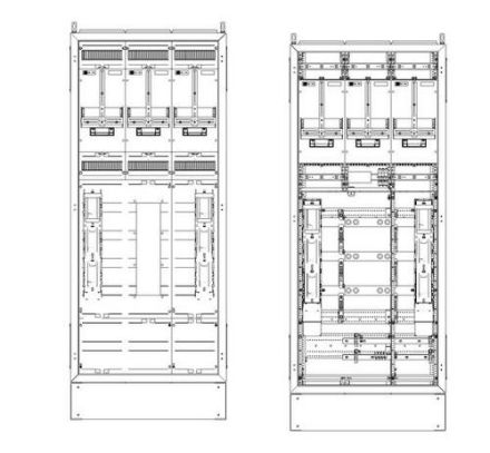 ABN 250A-500A and wired 5-pin transformer measuring cabinet (WMS312X0686N)