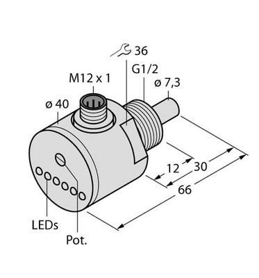 Turck 6870004 FCS-G1/2A4-AP8X-H1141 flow sensor