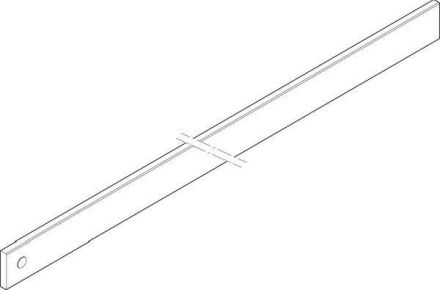 ABN 2FB 50x10x541mm horizontal one-sided CU rail (XCUW152E)