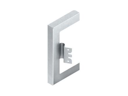 Niedax GWBL 213T100 C left 254x100mm steel strip galvanized GK wall end panel