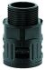 Flexa 15020046206 RQG1-N AD21,2N PT 1/2 inch black plastic quick connector