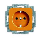 Busch-Jaeger 20 EUCKS-14-212 SCHUKO® socket insert, with increased contact protection orange RAL 2004