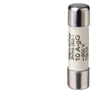 Siemens 3NW6010-1 cylinder fuse without indicator size 10x38mm, 500V 25A