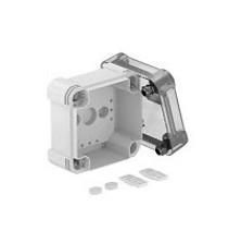 OBO Bettermann X04C LGR-TR 114x114x78 grey/transparent empty housing, 2005528