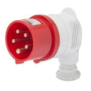 Gewiss GW60101 IEC angle 90° 400V 32A 6h 4P IP44 plug