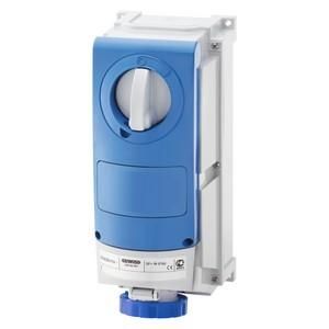 Gewiss GW66527 vertical with housing 63A/3 pin 230V IP66 socket