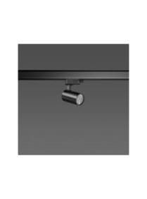 RZB 742.129.003 Calido 12W 2800K D:50 H:132 3Ph black LED track spotlight