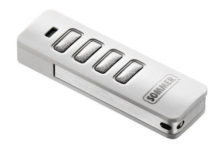 Sommer 4019V021 Sommer 4 command hand transmitter Pearl Vibe white/stainless steel