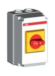 ABB Stotz-Kontakt OTDCP32SA11M, DC switch disconnector 2-pole 32A with red yellow selector handle, 1SCA125128R1001