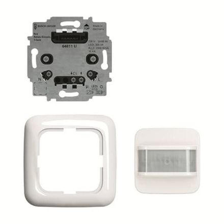Busch-Jaeger 2CKA006800A2946 64761 UJ-214 BW 180 flex Set BASIC motion detector