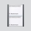 Siedle 200029955-00 Nameplate complete for TM 612-2/BTM 650-02 DG