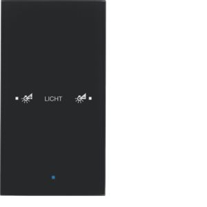 BERKER 75141935 KNX push button sensor glass | 1-way, comfort, configured | black glass
