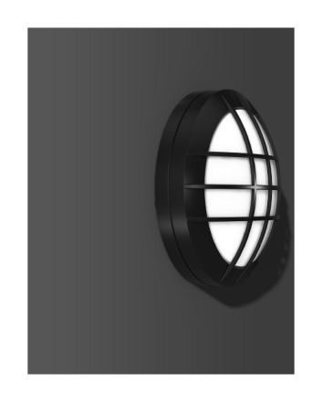 RZB 582008.0031.1 Rounded Midi 10W 420lm 830 anthracite LED wall / ceiling light
