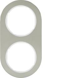 Berker 10122014 frame stainless steel/polar white series R.classic
