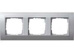 Gira 021336 3-way cover frame for color aluminum Gira Event color aluminum