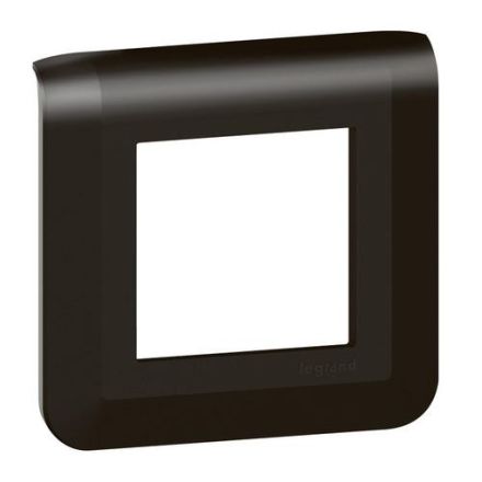Legrand 079042L Mosaic 2-mod.horizontal black frame