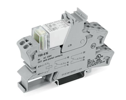 Wago 788-616 3-pin 230VAC OCC relay modules