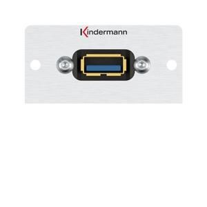 Kindermann 7444000529 A-socket/A-socket 50x50mm connection panel with cable breakout