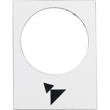 Schneider Electric ZB2BY4915 30x40mm white forward slow-fast nameplate