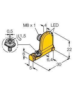 Turck 4685727 BIM-UNT-AP6X2-V1131 Magnetic field sensor