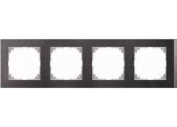 MERTEN MEG4040-3669 frame 4-way slate/aluminium