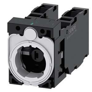 Siemens 3SU1501-1AG20-1LA0 holder for 3 modules 2S2Ö red AC/DC 6-24V