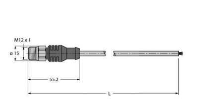 ESCHA 8043925 AL-WWAK4P2-1-AL-WAS4/S370 connecting cable
