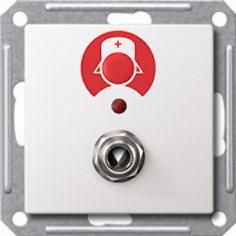 MERTEN MEG4847-0319 call button polar white glossy