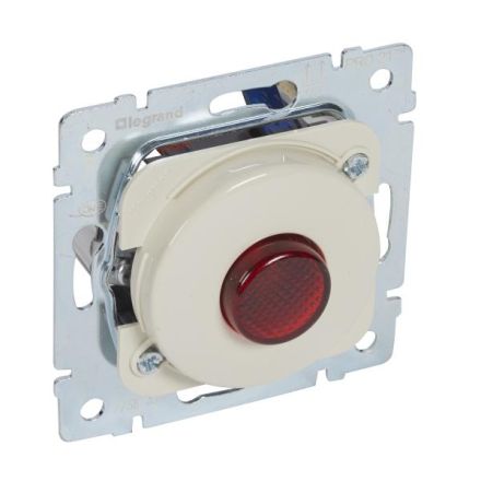 Legrand 775843 push button insert illuminated almond white/ivory, (beige)