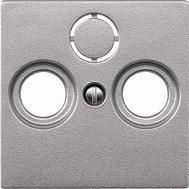 MERTEN 297560 central plate aluminium SYSTEM M