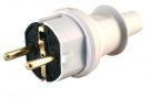 Kopp 173004009 PVC 16A 250V IP44 large grey SCHUKO plug