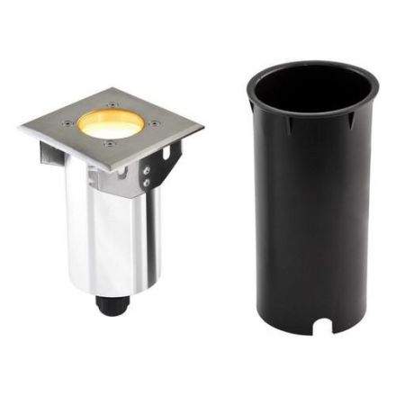 EVN 67421053D dimmable 5W WW square IP66 V4A LED recessed floor spotlight