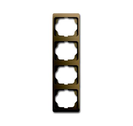 Busch-Jaeger 1734 KA-21 cover frame, 4-way frame bronze