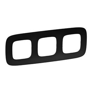 Legrand 754403 frame Valena Allure 3-way matt, (black)