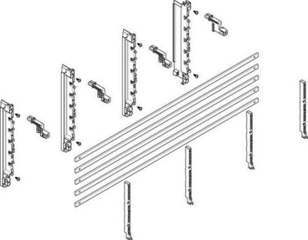 ABN deep 40mm with CU 12x5mm 5-pole 70mm busbar module (MTSC32515)